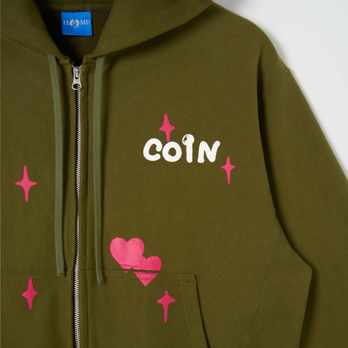 KILA KILA LOVE ZIP HOODIE / Khaki