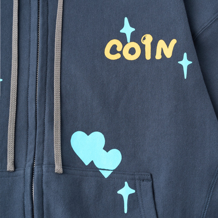 KILA KILA LOVE ZIP HOODIE / Charcoal
