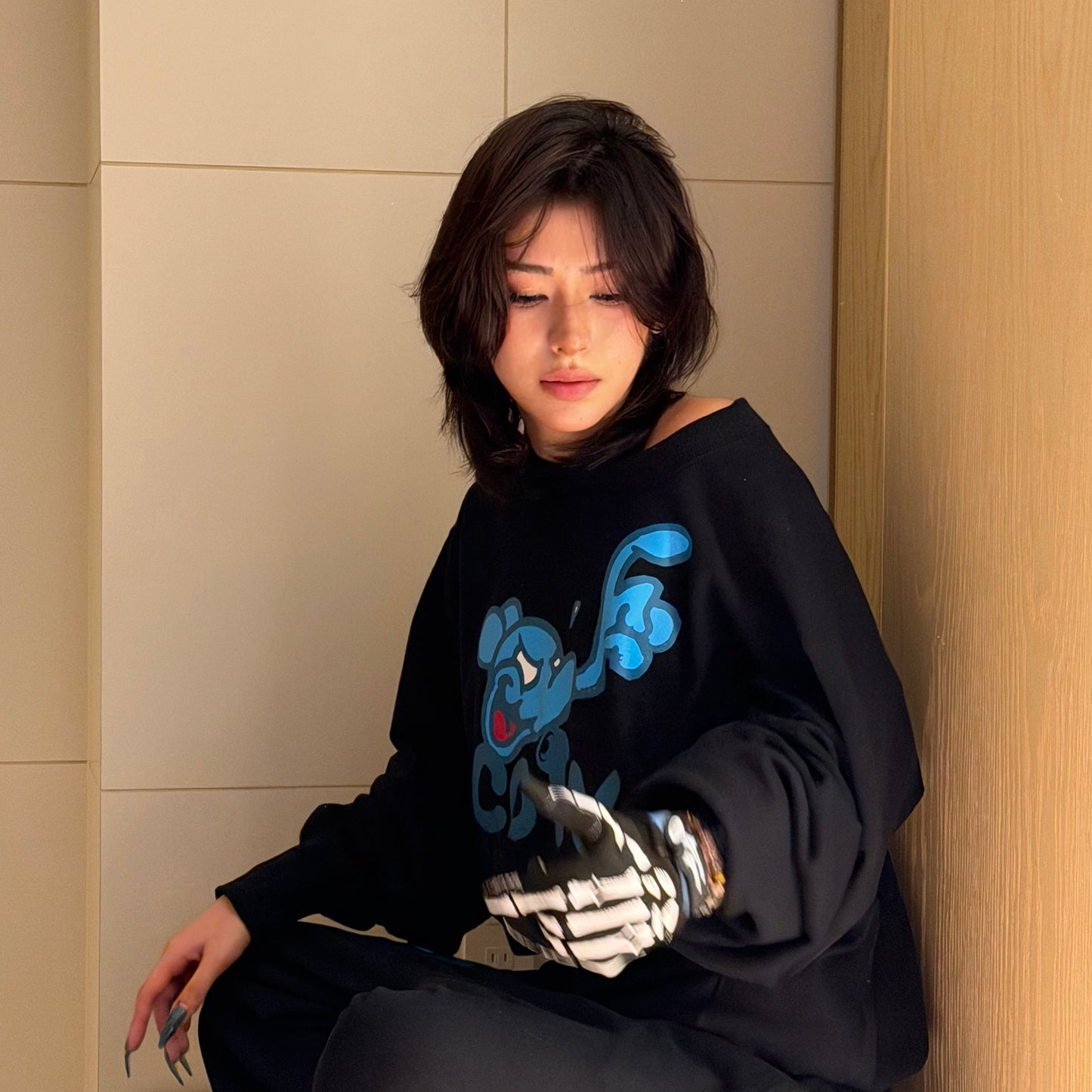 Mr.Shirai Coin SWEAT / Black