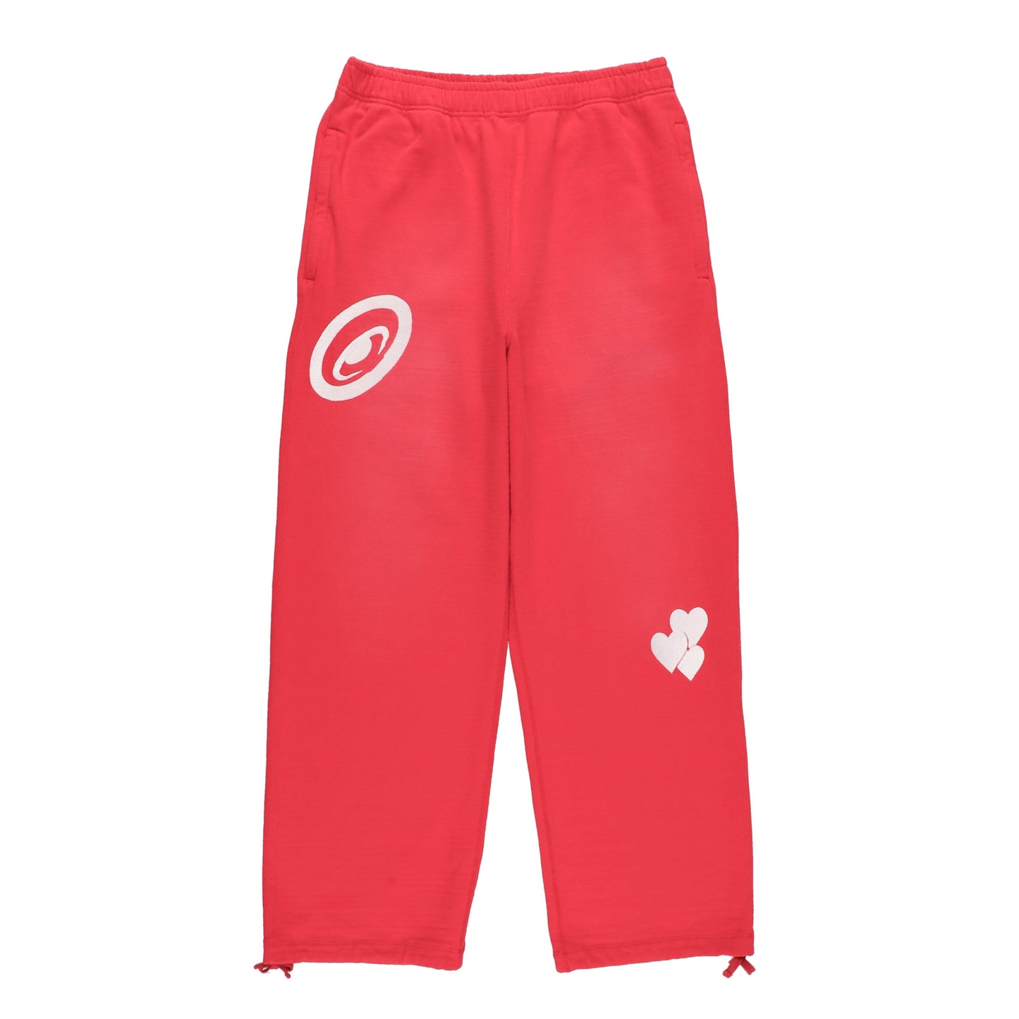 CPD SPRAYING LOVE STITCH PANTS / Red