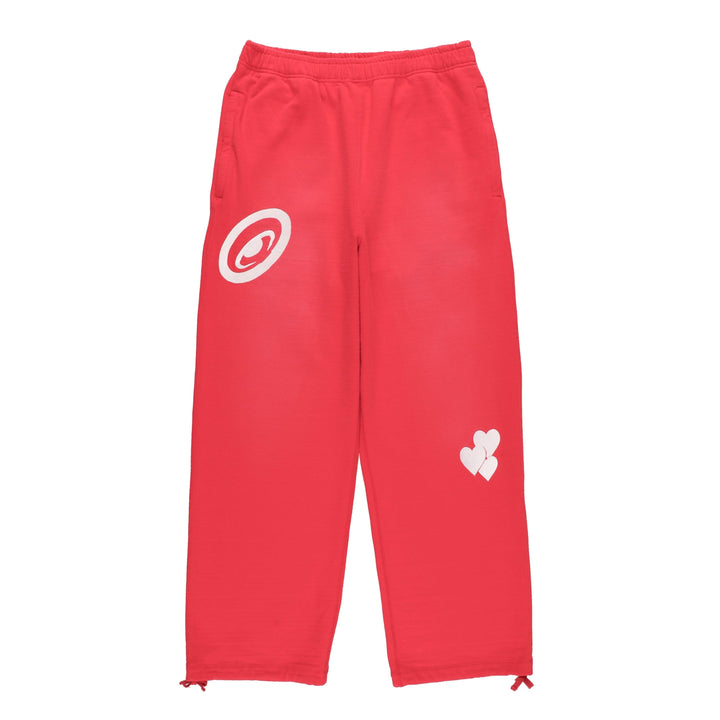 CPD SPRAYING LOVE STITCH PANTS / Red