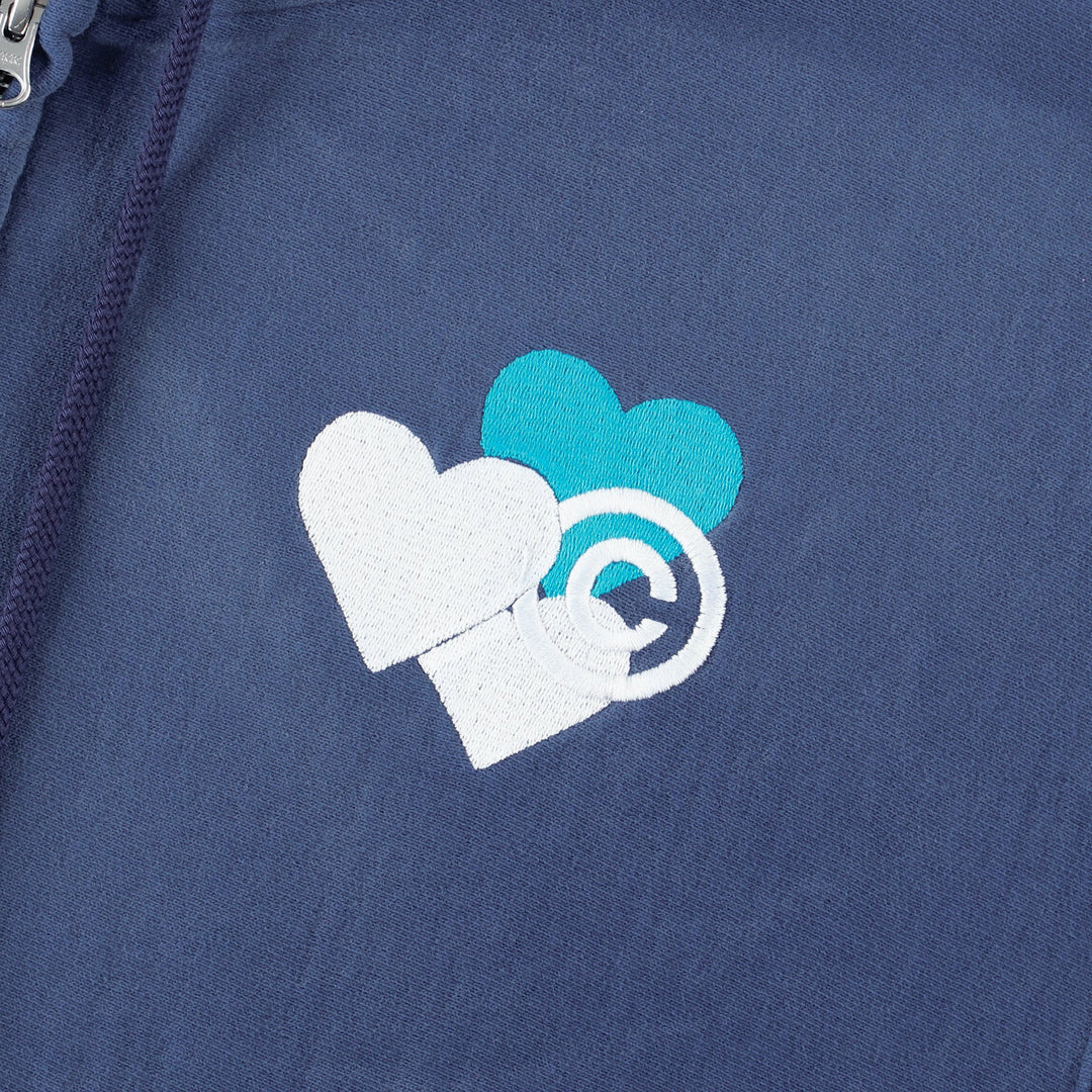 CPD SPRAYING LOVE STITCH HOODIE / Blue