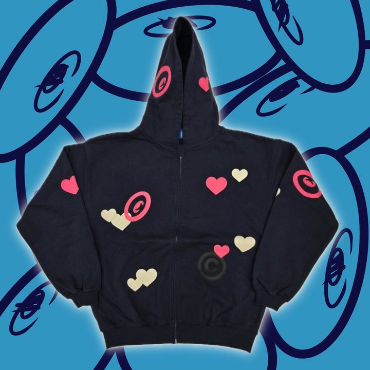 CPD LOVE Patch Zipper Hoodie 