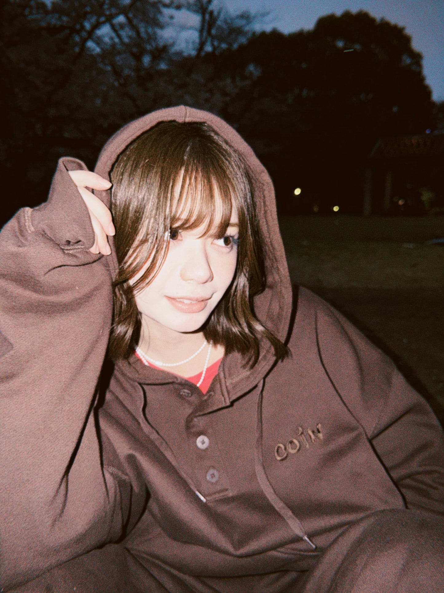【受注商品】CPD FAMILY HENRY NECK HOODIE / BROWN