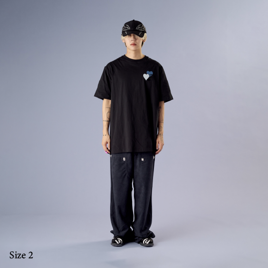 CPD HEART STITCH TEE / Black
