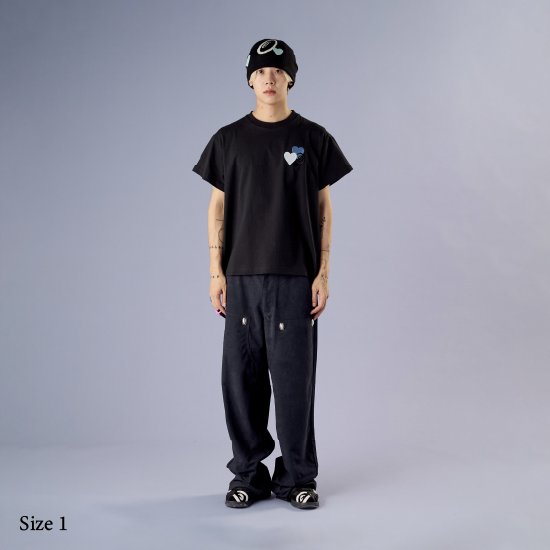 CPD HEART STITCH TEE / Black